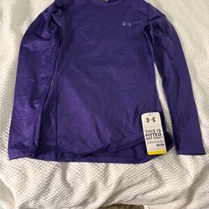 Under Armour Coldgear Violet Performance Top XS